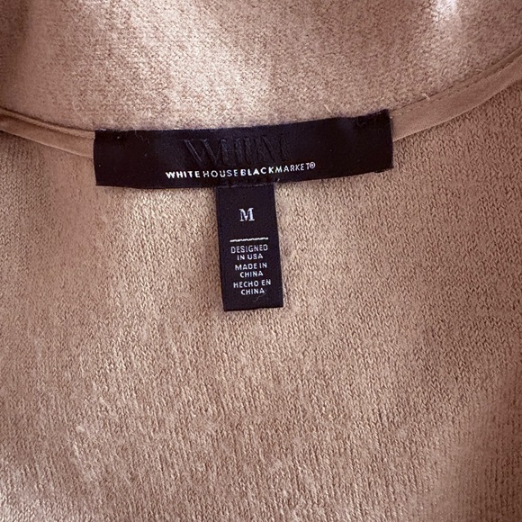 White House Black Market Beige Floral Cardigan - Picture 8 of 9